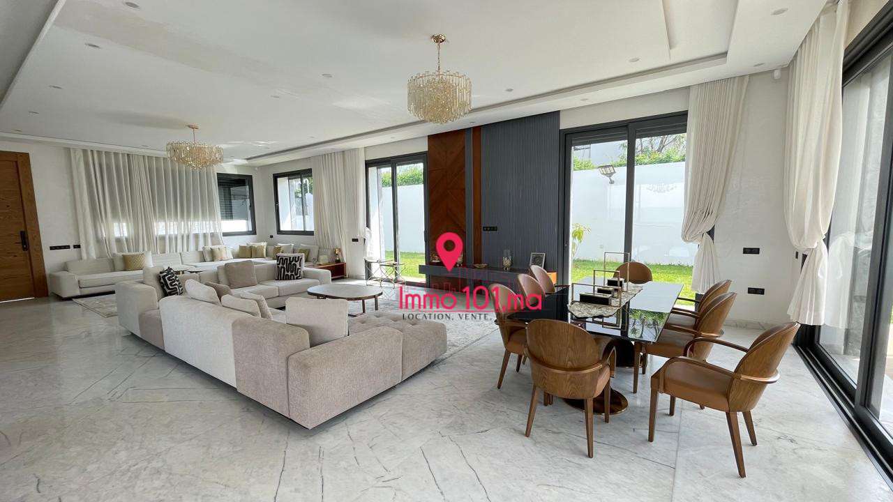 Location villa moderne meublée à Hay Riad SILVM2343